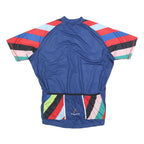 CEROTI Mens Blue Polyester Cycling Jersey M Short Sleeve Zip Neck