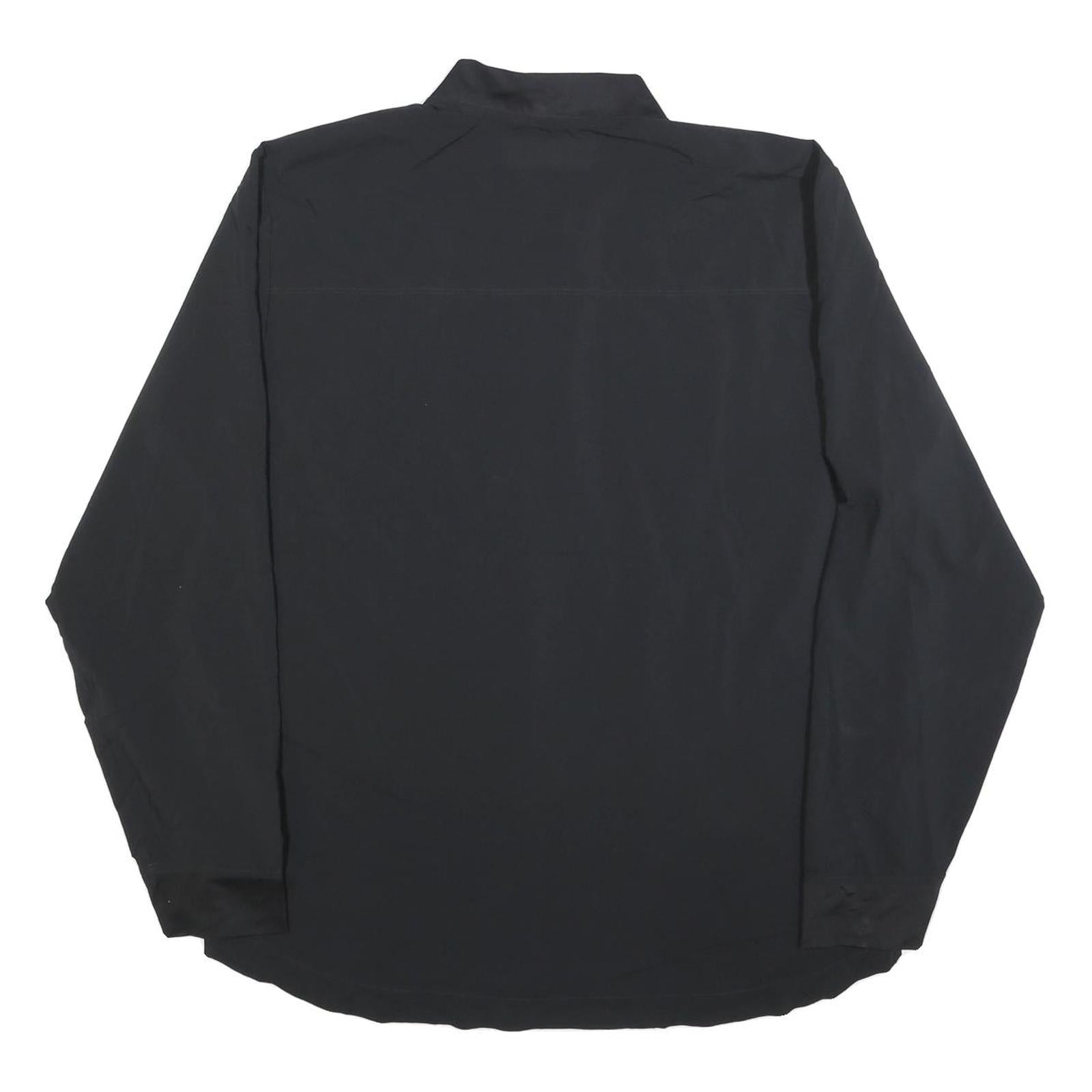 ADIDAS Mens Black Munster Mustangs Soccer Track Jacket L Polyester Blend Zip