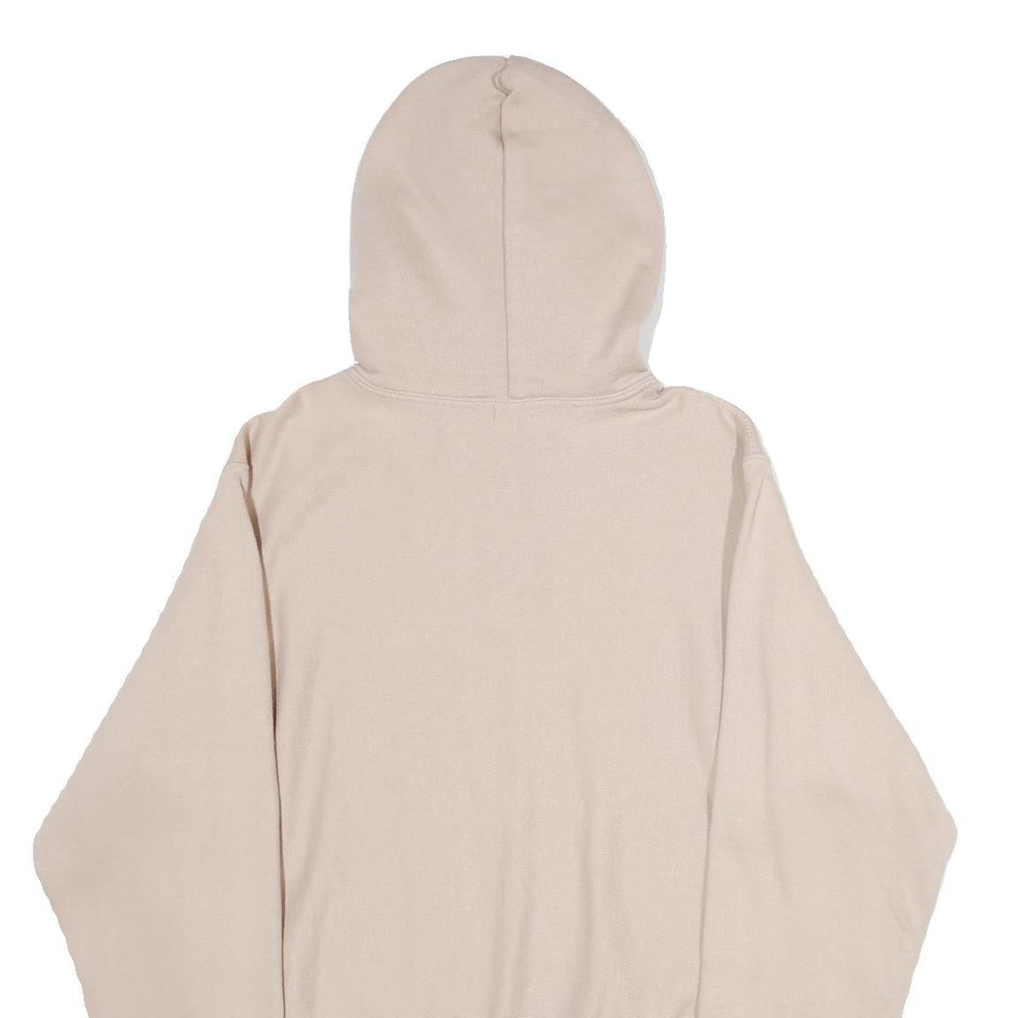 CHAMPION REVERSE WEAVE Mens Beige Hoodie S Cotton Blend Pullover Casual