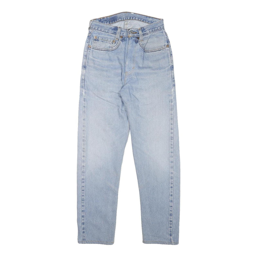 LEVI'S 505 Womens Slim Light Blue Denim Jeans W24 L27 Classic Fit Zip Closure