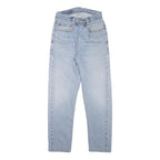 LEVI'S 505 Womens Slim Light Blue Denim Jeans W24 L27 Classic Fit Zip Closure