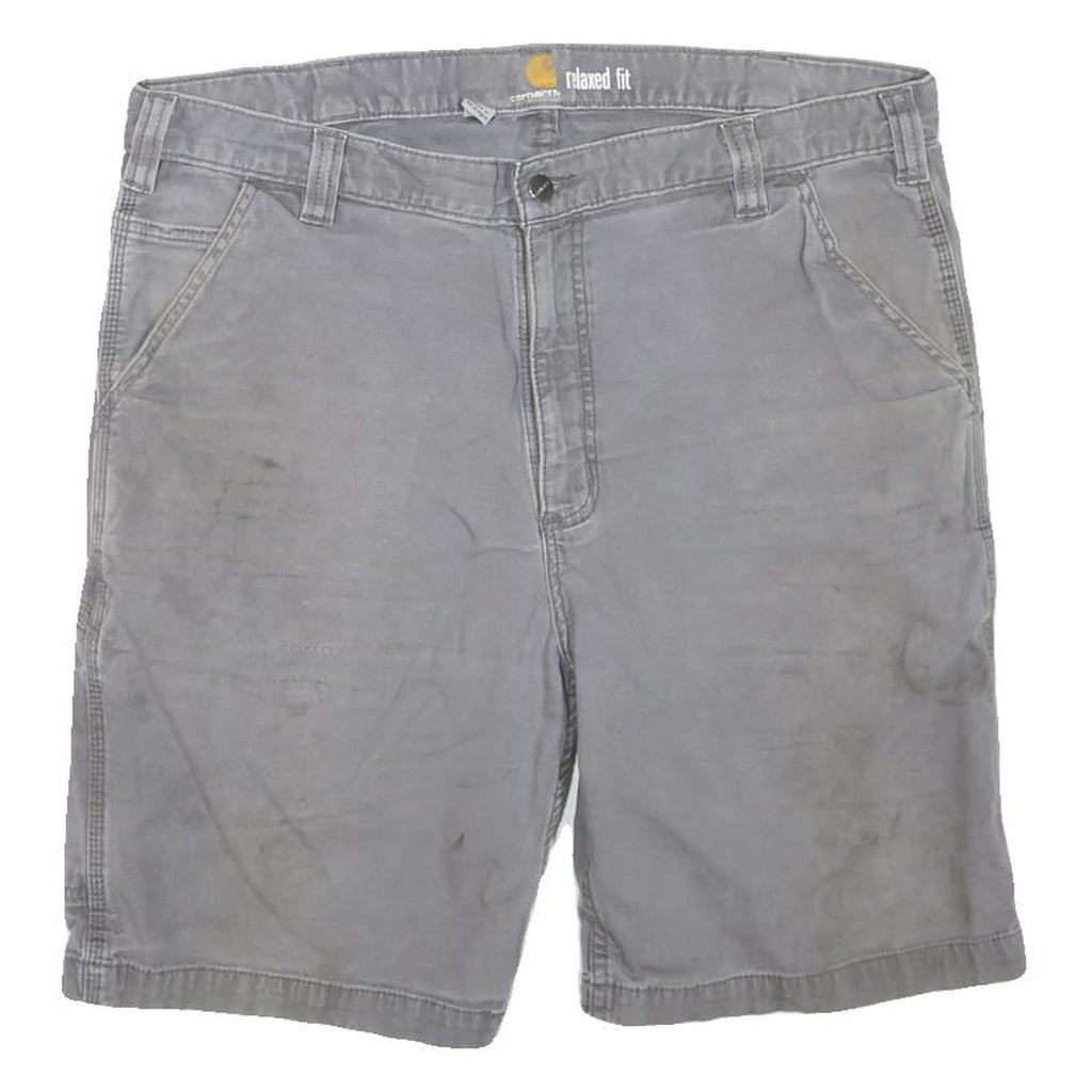 CARHARTT Mens Shorts Grey Casual Relaxed Fit L W38 Workwear Utility Cotton Blend