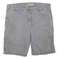 CARHARTT Mens Shorts Grey Casual Relaxed Fit L W38 Workwear Utility Cotton Blend