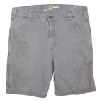 CARHARTT Mens Shorts Grey Casual Relaxed Fit L W38 Workwear Utility Cotton Blend