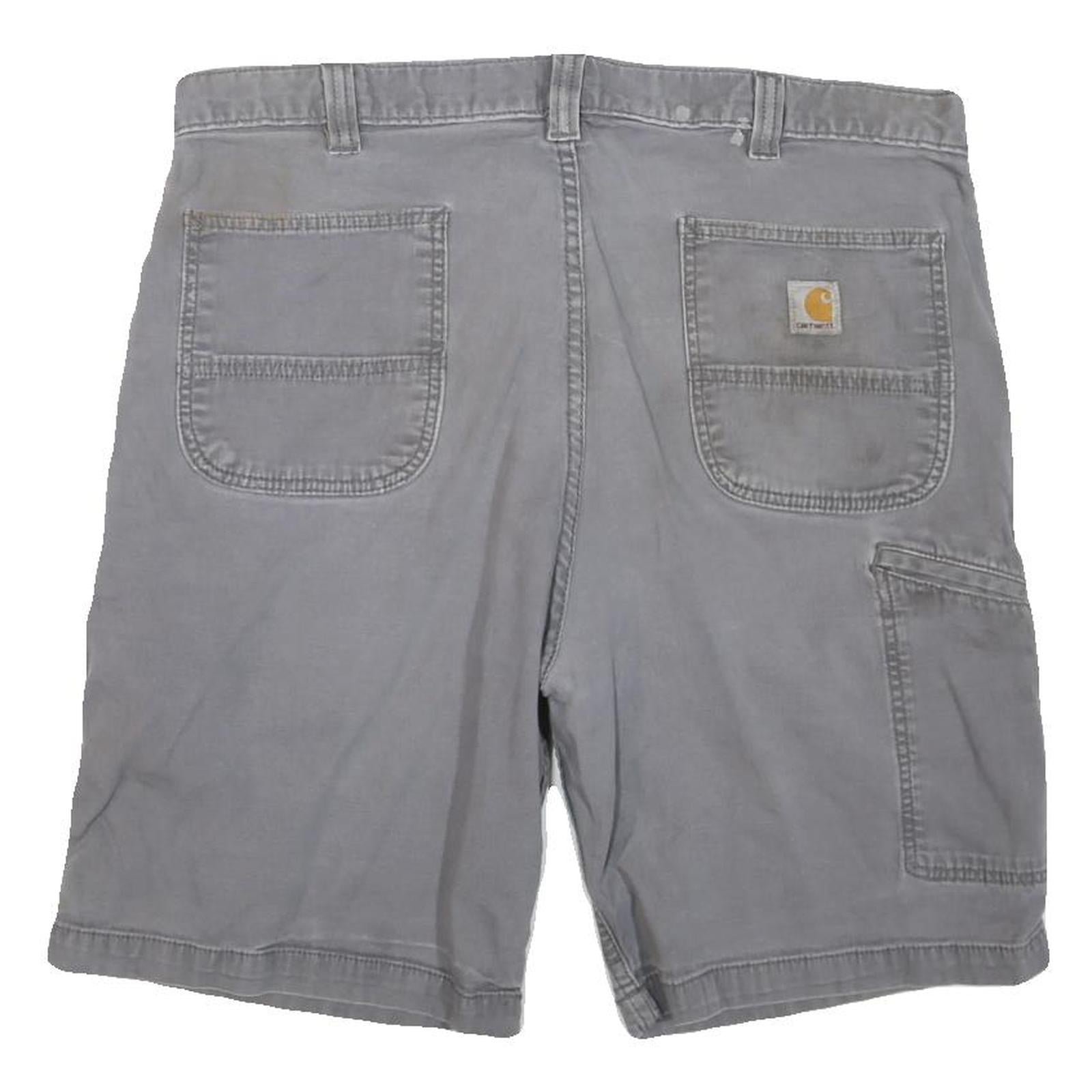 CARHARTT Mens Shorts Grey Casual Relaxed Fit L W38 Workwear Utility Cotton Blend