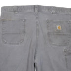 CARHARTT Mens Shorts Grey Casual Relaxed Fit L W38 Workwear Utility Cotton Blend