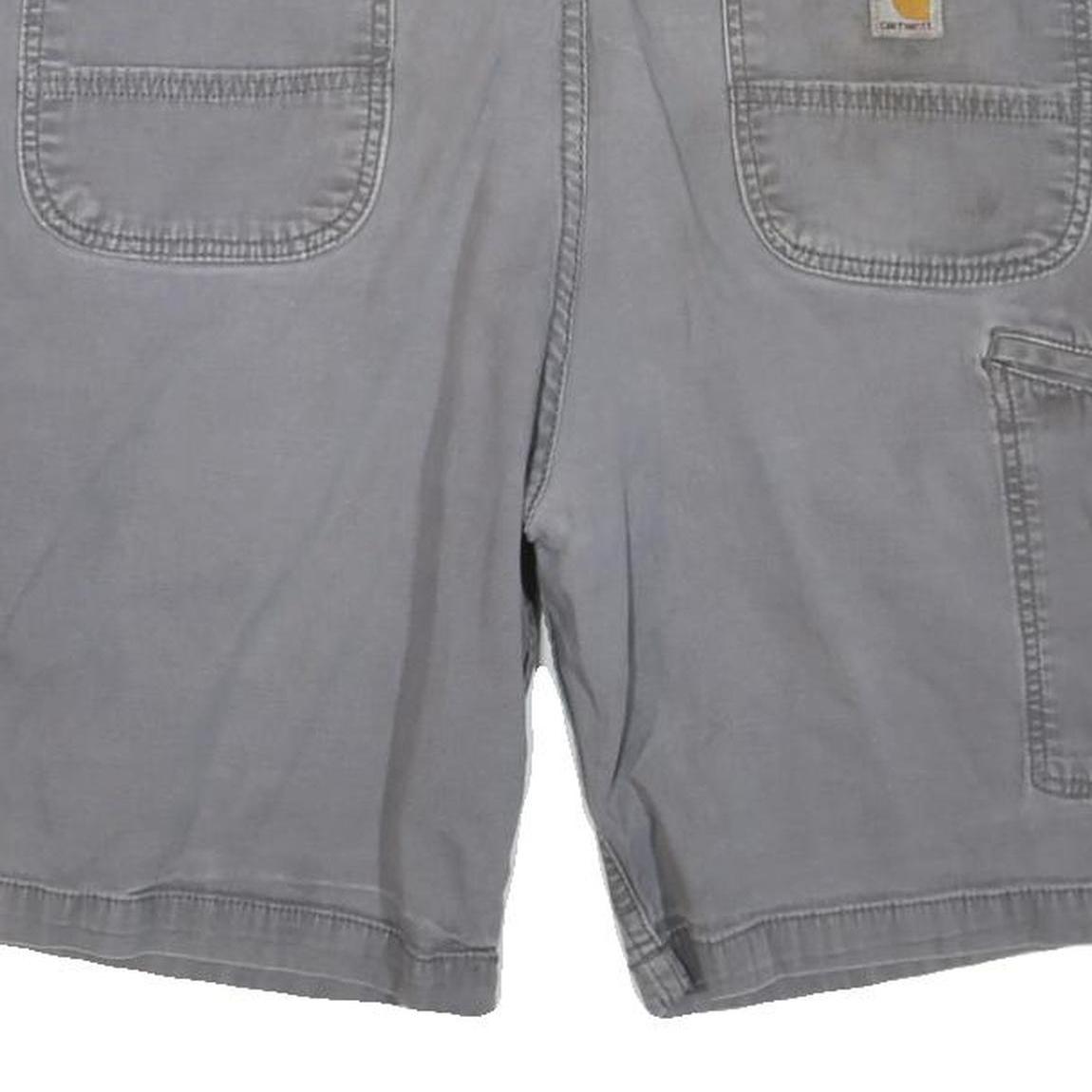 CARHARTT Mens Shorts Grey Casual Relaxed Fit L W38 Workwear Utility Cotton Blend