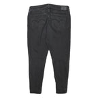 LEVI'S 711 Womens Jeans Black Slim Skinny Denim Medium W32 L24 Stretch Cotton