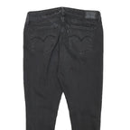 LEVI'S 711 Womens Jeans Black Slim Skinny Denim Medium W32 L24 Stretch Cotton