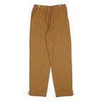 Womens Relaxed Cotton Blend Brown Zip Closure Trousers W28 L29 Casual Workwear