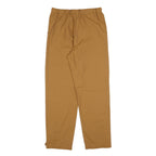 Womens Relaxed Cotton Blend Brown Zip Closure Trousers W28 L29 Casual Workwear