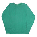 HANES SPORT Mens Green Crew Neck 2XL Cotton Blend Sweatshirt Casual Pullover