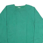 HANES SPORT Mens Green Crew Neck 2XL Cotton Blend Sweatshirt Casual Pullover