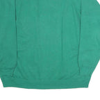HANES SPORT Mens Green Crew Neck 2XL Cotton Blend Sweatshirt Casual Pullover