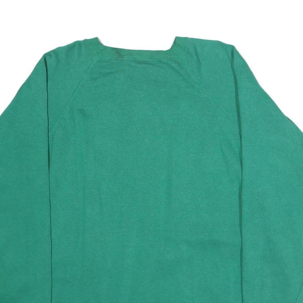 HANES SPORT Mens Green Crew Neck 2XL Cotton Blend Sweatshirt Casual Pullover