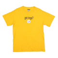 NFL Mens Yellow Pittsburgh Steelers Graphic T-Shirt M Short Sleeve Crew Neck