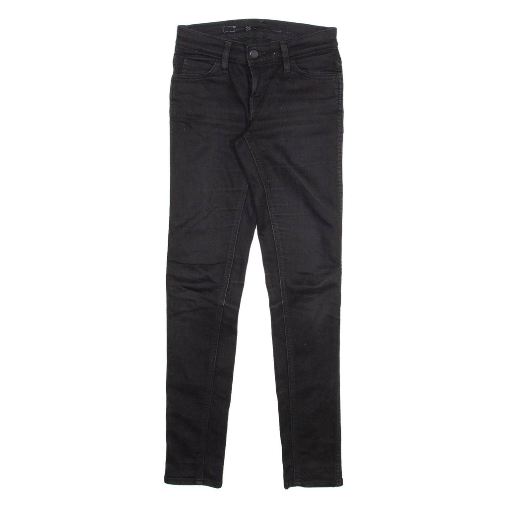 LEVI'S Womens Jeans Black Slim Skinny W25 L32