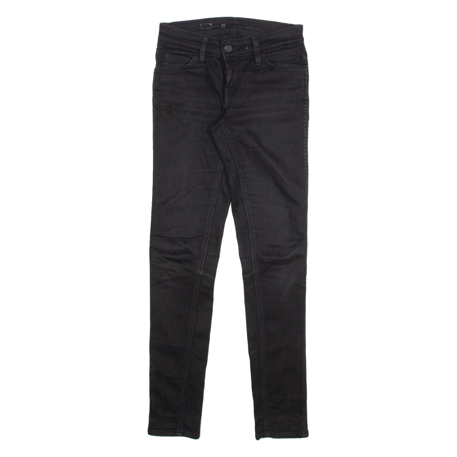 LEVI'S Womens Jeans Black Slim Skinny W25 L32
