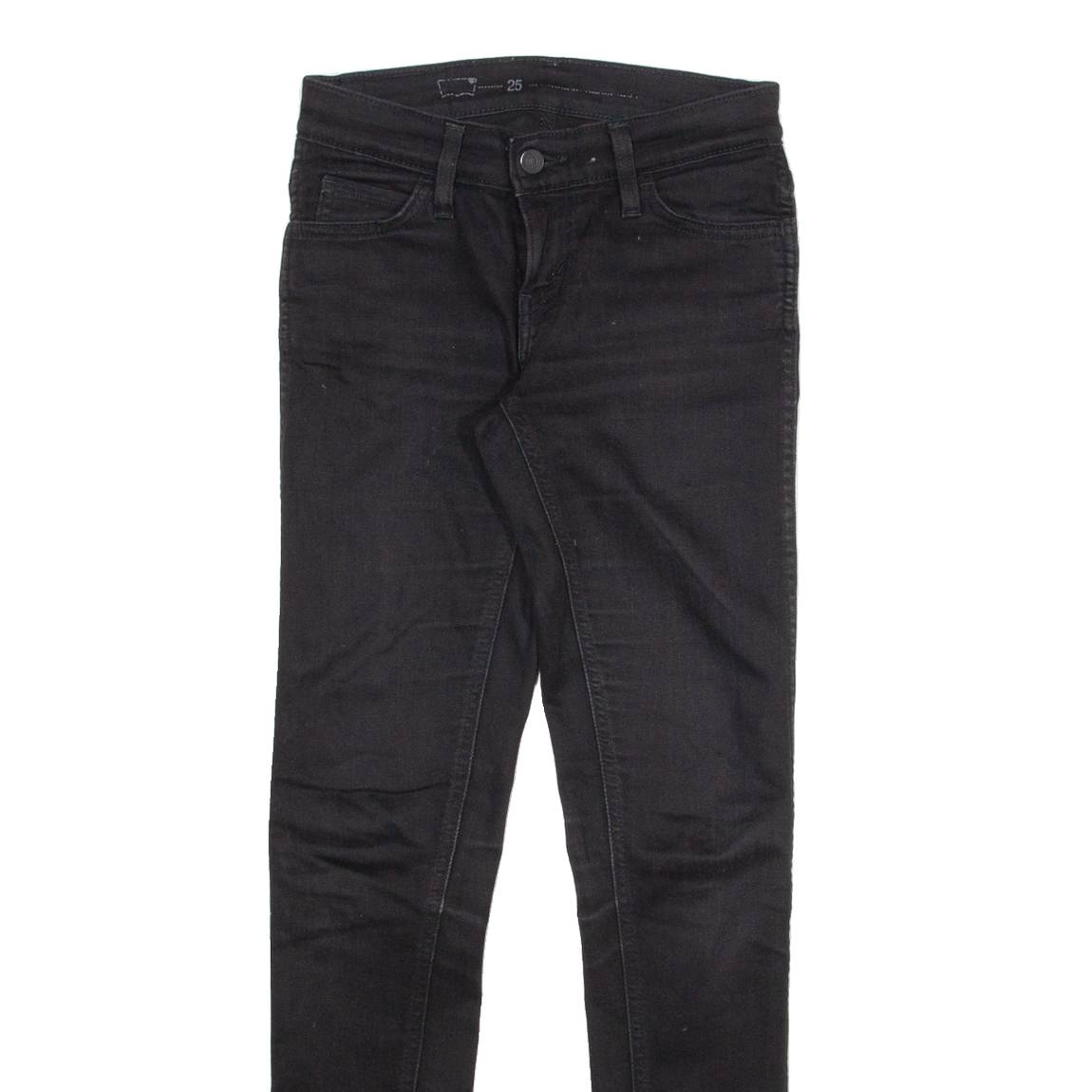 LEVI'S Womens Jeans Black Slim Skinny W25 L32