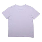 KARL KANI Womens Lilac & White Graphic T-Shirt XS Short Sleeve Crew Neck
