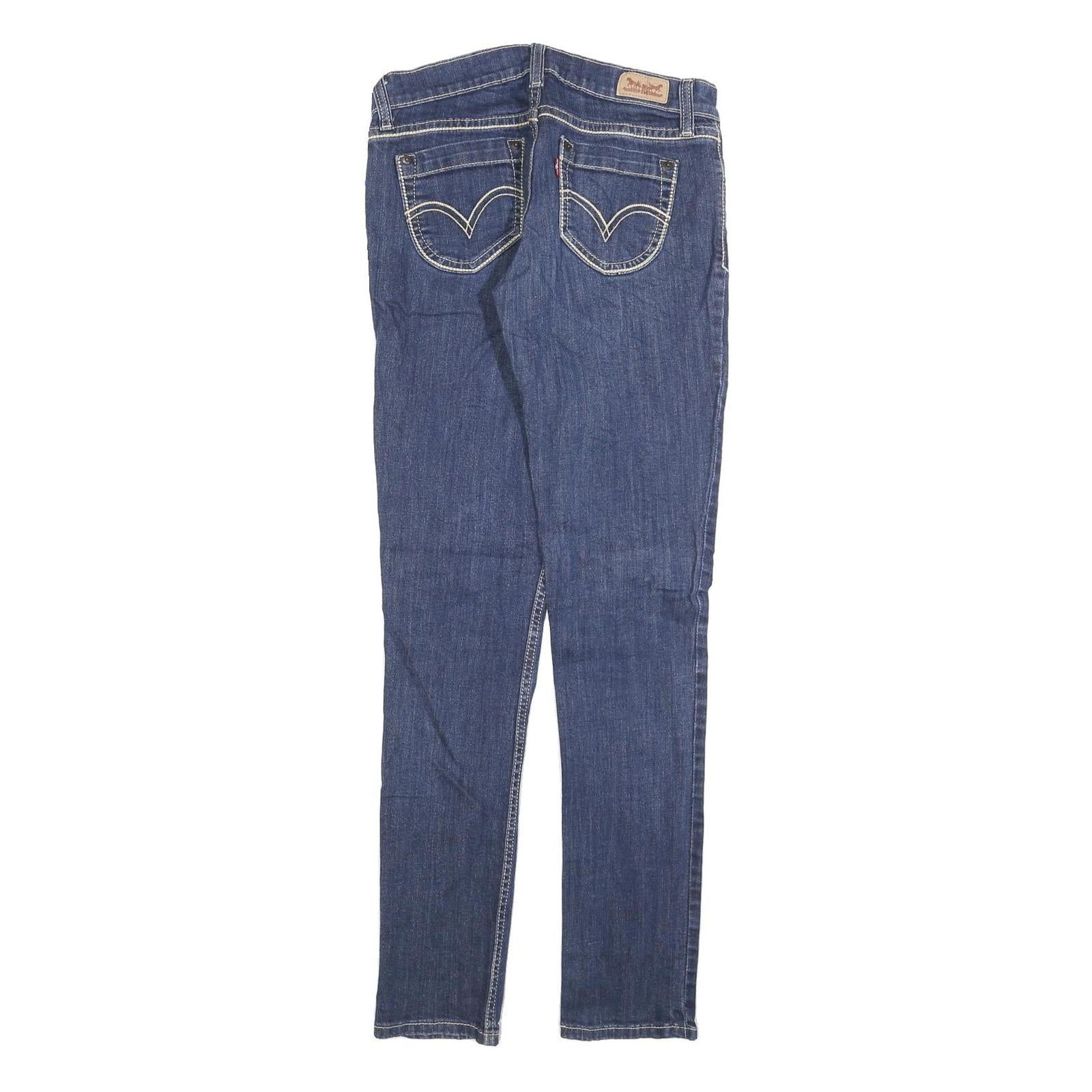 LEVI'S 524 Womens Jeans Blue Slim Skinny Denim Medium W28 L34 Classic Style