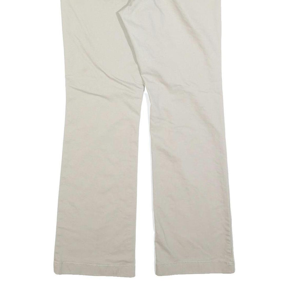 DICKIES Womens Cotton Blend Beige Regular Fit Straight Leg Trousers W32 L32