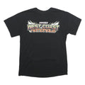 Mens Black Cotton Blend Graphic T-Shirt S Short Sleeve Crew Neck West Coast