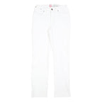 ENGELBERT STRAUSS Womens White Regular Fit Straight Denim Jeans W28 L30