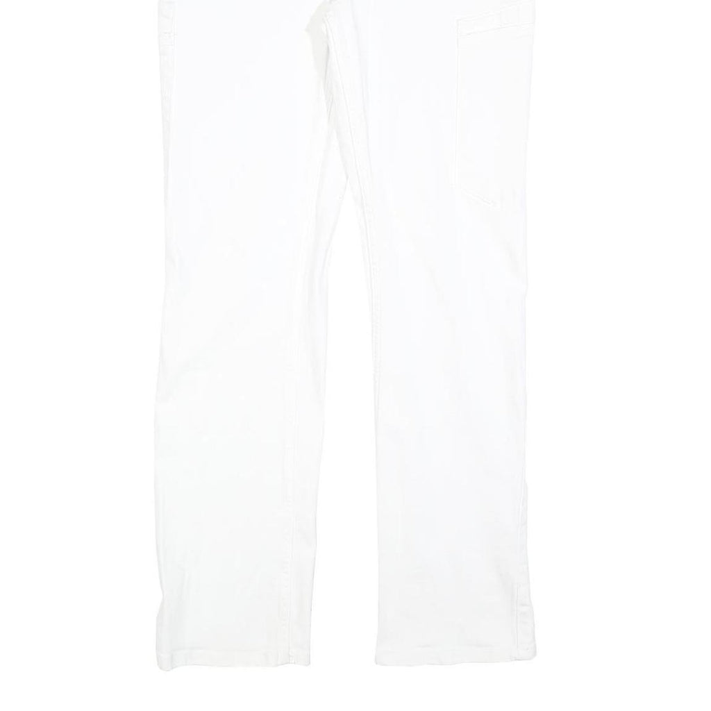 ENGELBERT STRAUSS Womens White Regular Fit Straight Denim Jeans W28 L30