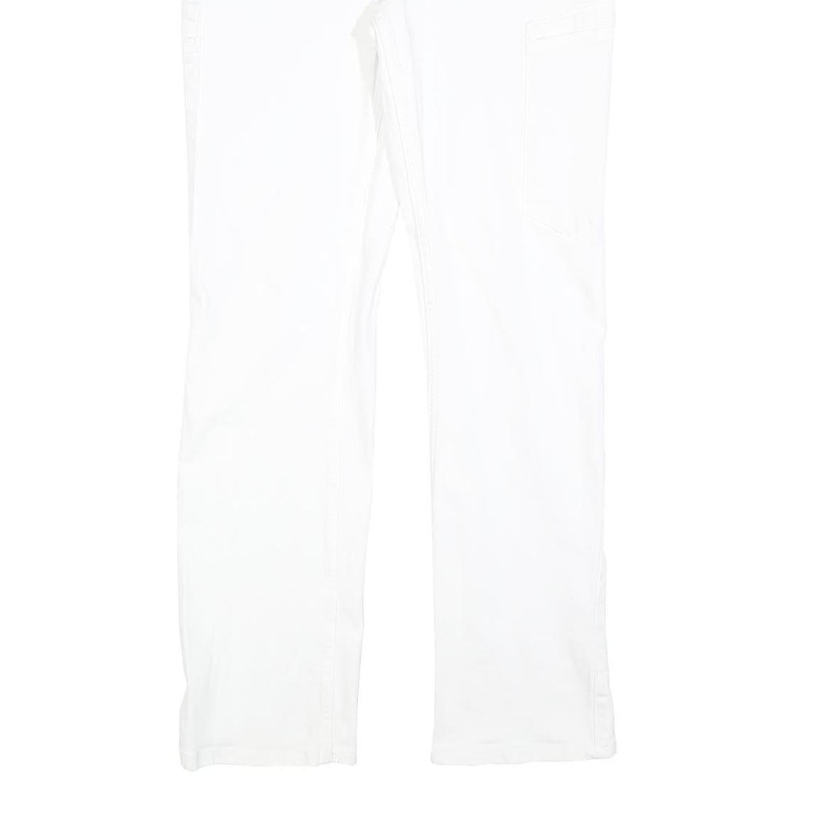 ENGELBERT STRAUSS Womens White Regular Fit Straight Denim Jeans W28 L30