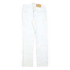 ENGELBERT STRAUSS Womens White Regular Fit Straight Denim Jeans W28 L30