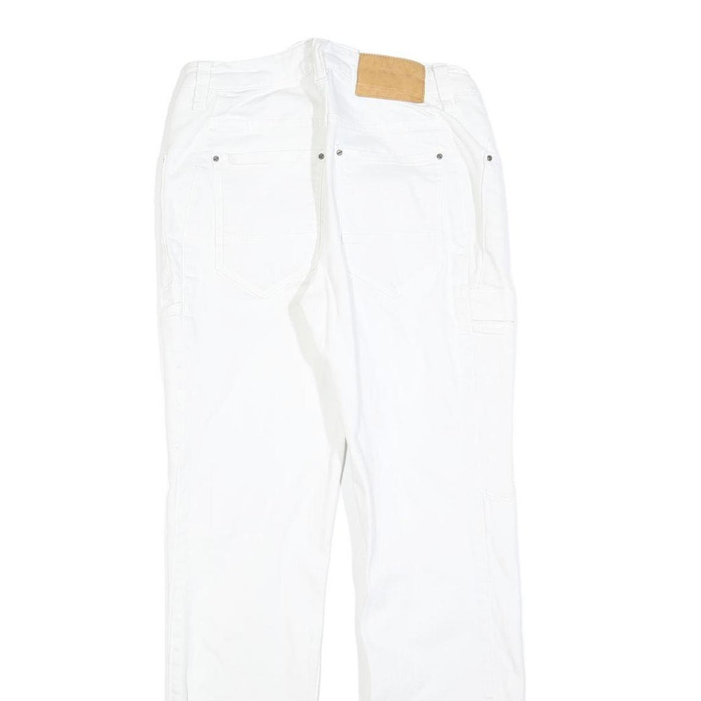 ENGELBERT STRAUSS Womens White Regular Fit Straight Denim Jeans W28 L30