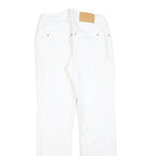 ENGELBERT STRAUSS Womens White Regular Fit Straight Denim Jeans W28 L30