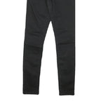 LEVI'S Womens Black Slim Skinny Denim Jeans Cotton Blend Zip W24 L30 Classic Fit