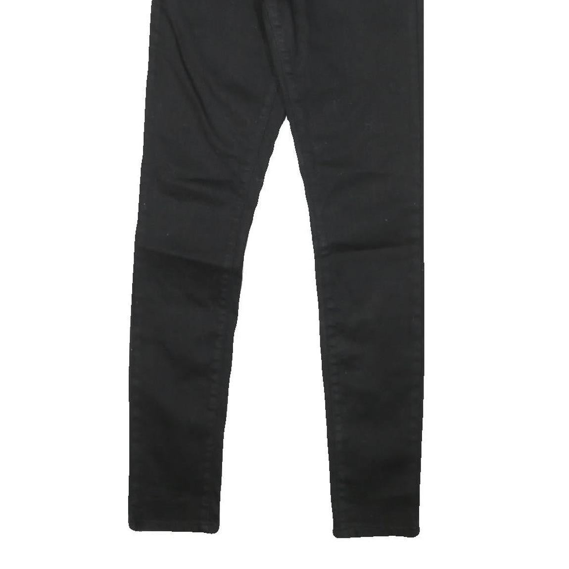 LEVI'S Womens Black Slim Skinny Denim Jeans Cotton Blend Zip W24 L30 Classic Fit