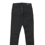 LEVI'S Womens Black Slim Skinny Denim Jeans Cotton Blend Zip W24 L30 Classic Fit