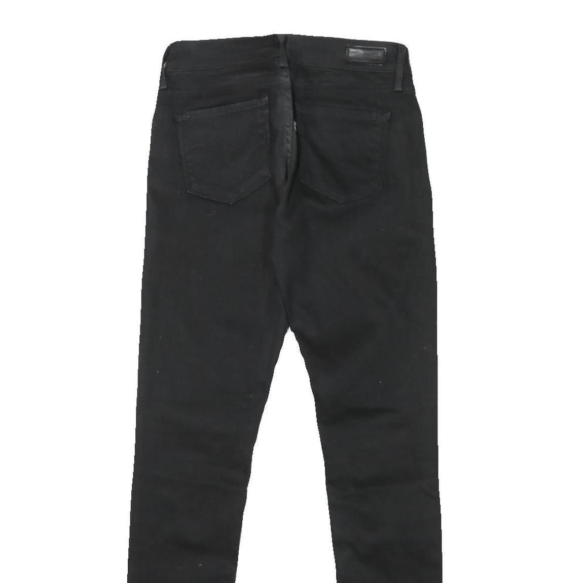 LEVI'S Womens Black Slim Skinny Denim Jeans Cotton Blend Zip W24 L30 Classic Fit