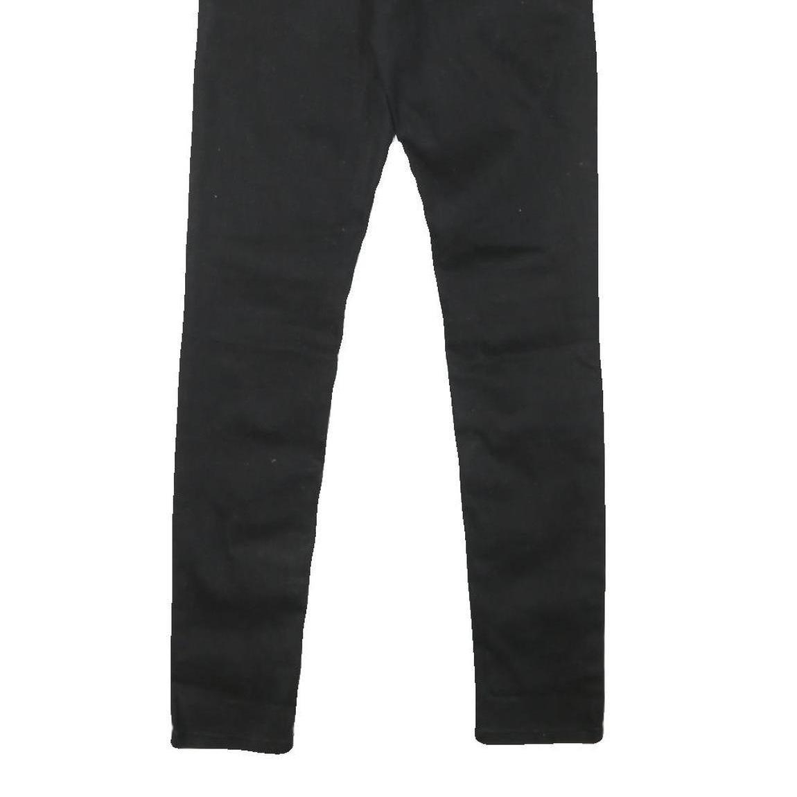 LEVI'S Womens Black Slim Skinny Denim Jeans Cotton Blend Zip W24 L30 Classic Fit