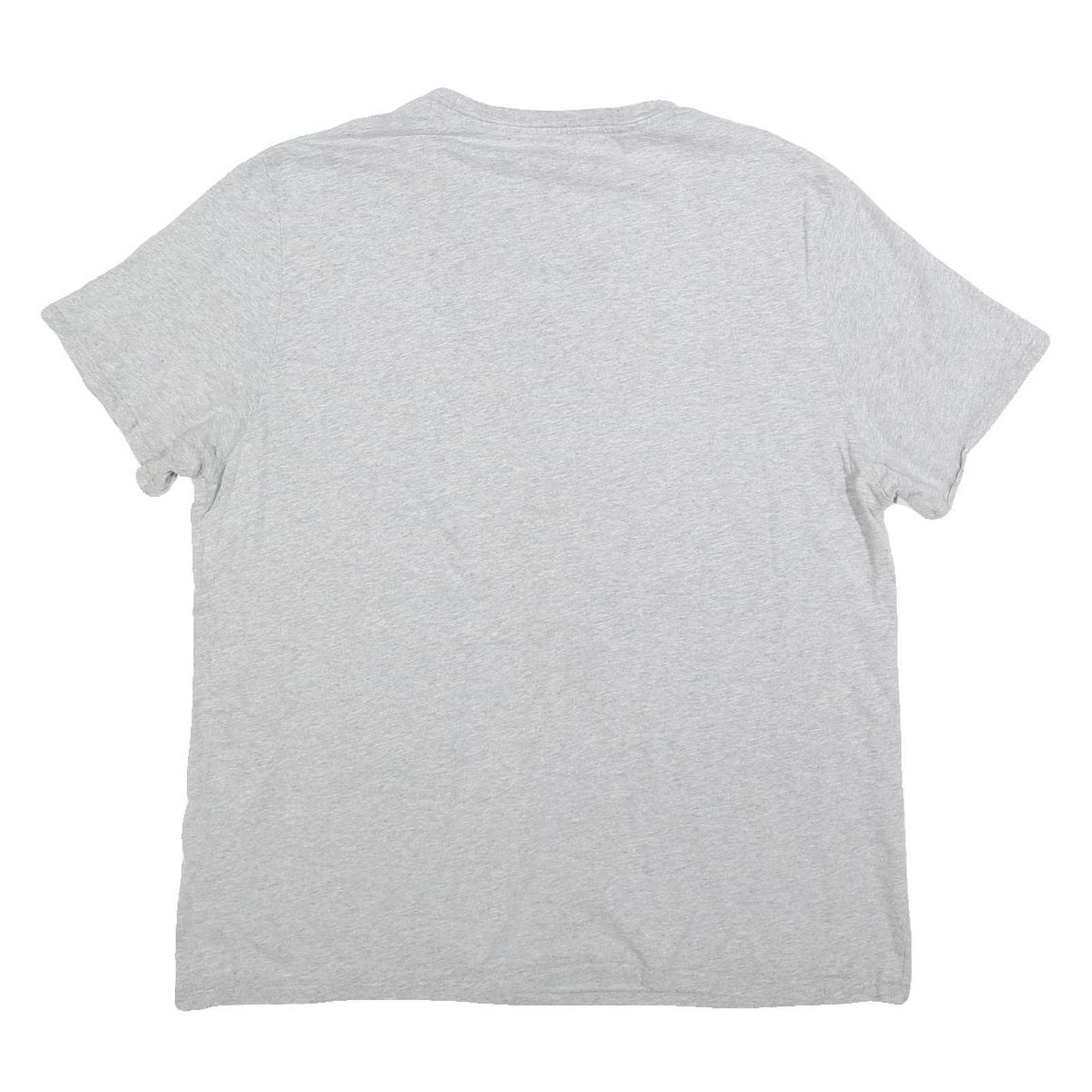 LEVI'S Womens Grey Cotton Blend Graphic T-Shirt 2XL Short Sleeve Crew Neck Logo