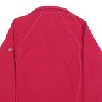 BERGHAUS Womens Red Plain Pullover Jumper 1/4 Zip Polyester M Outdoor Fleece