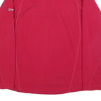 BERGHAUS Womens Red Plain Pullover Jumper 1/4 Zip Polyester M Outdoor Fleece
