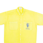 Travel Club Mens Plain Shirt Yellow M
