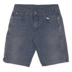 DICKIES Mens Shorts Blue Cargo Cotton Blend L W36 Workwear Relaxed Fit