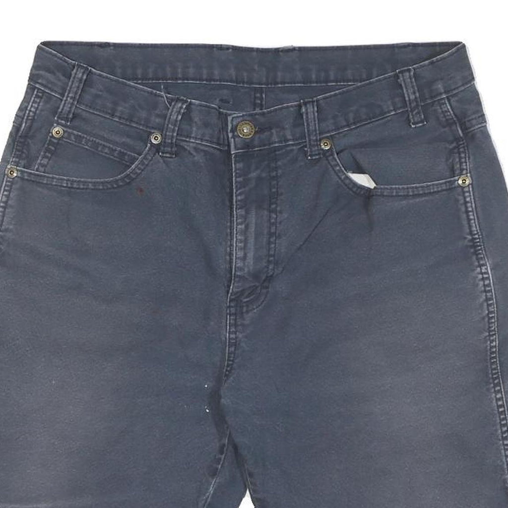 DICKIES Mens Shorts Blue Cargo Cotton Blend L W36 Workwear Relaxed Fit