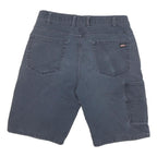 DICKIES Mens Shorts Blue Cargo Cotton Blend L W36 Workwear Relaxed Fit