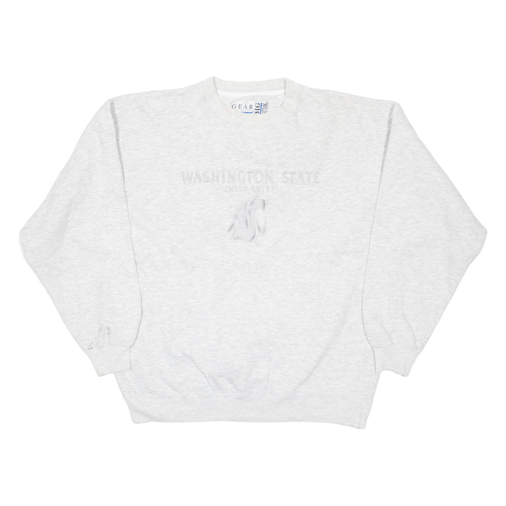 BIG COTTON Washington State University Mens Sweatshirt Grey USA M