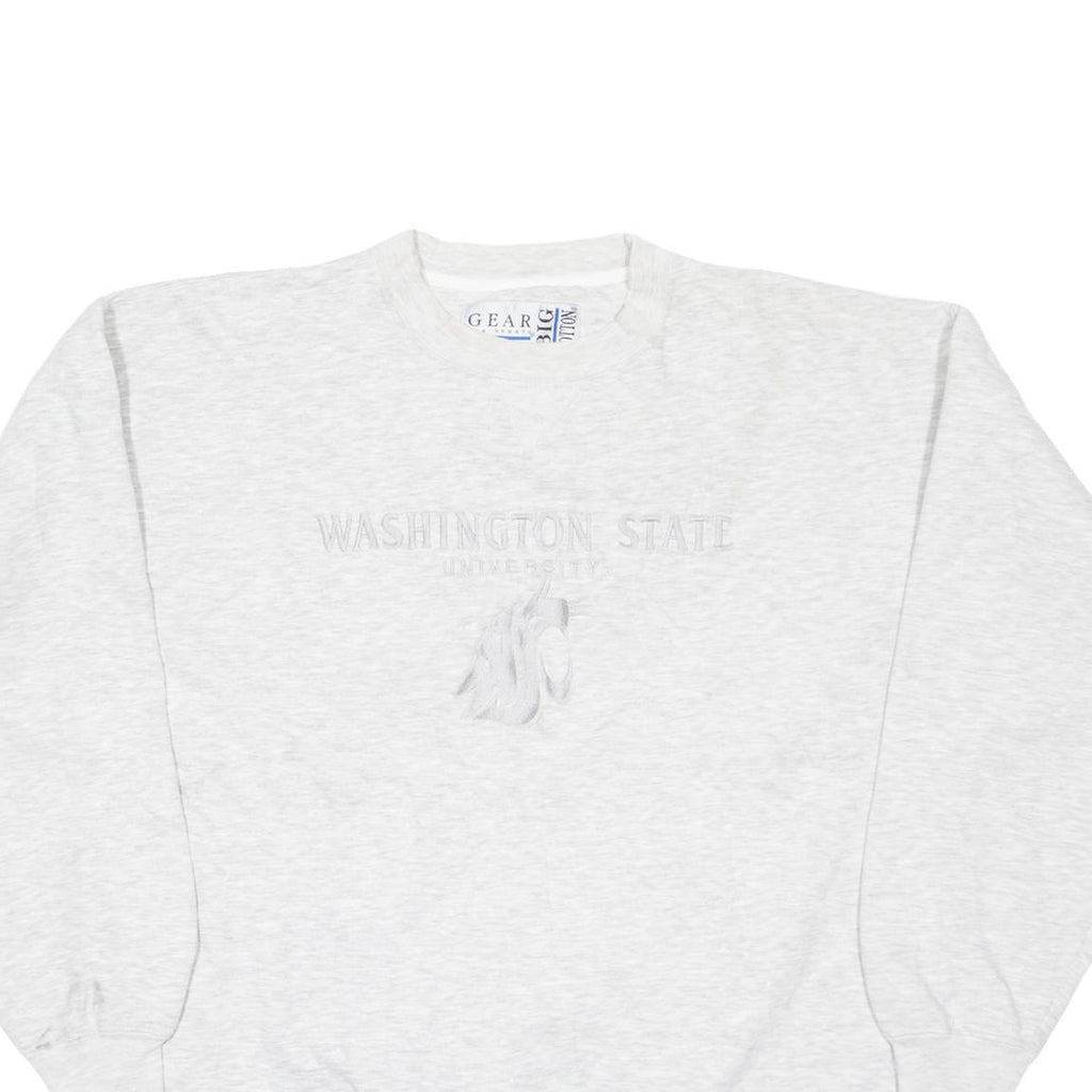 BIG COTTON Washington State University Mens Sweatshirt Grey USA M