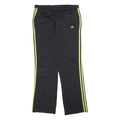 ADIDAS Womens Joggers Black & Neon Yellow Slim Tapered UK 18 W36 L32 Sportswear