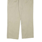 DICKIES Womens Regular Beige Cotton Blend Trousers W36 L31 Classic Zip