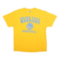 NBA Mens Yellow Golden State Warriors Basketball Graphic T-Shirt XL Crew Neck